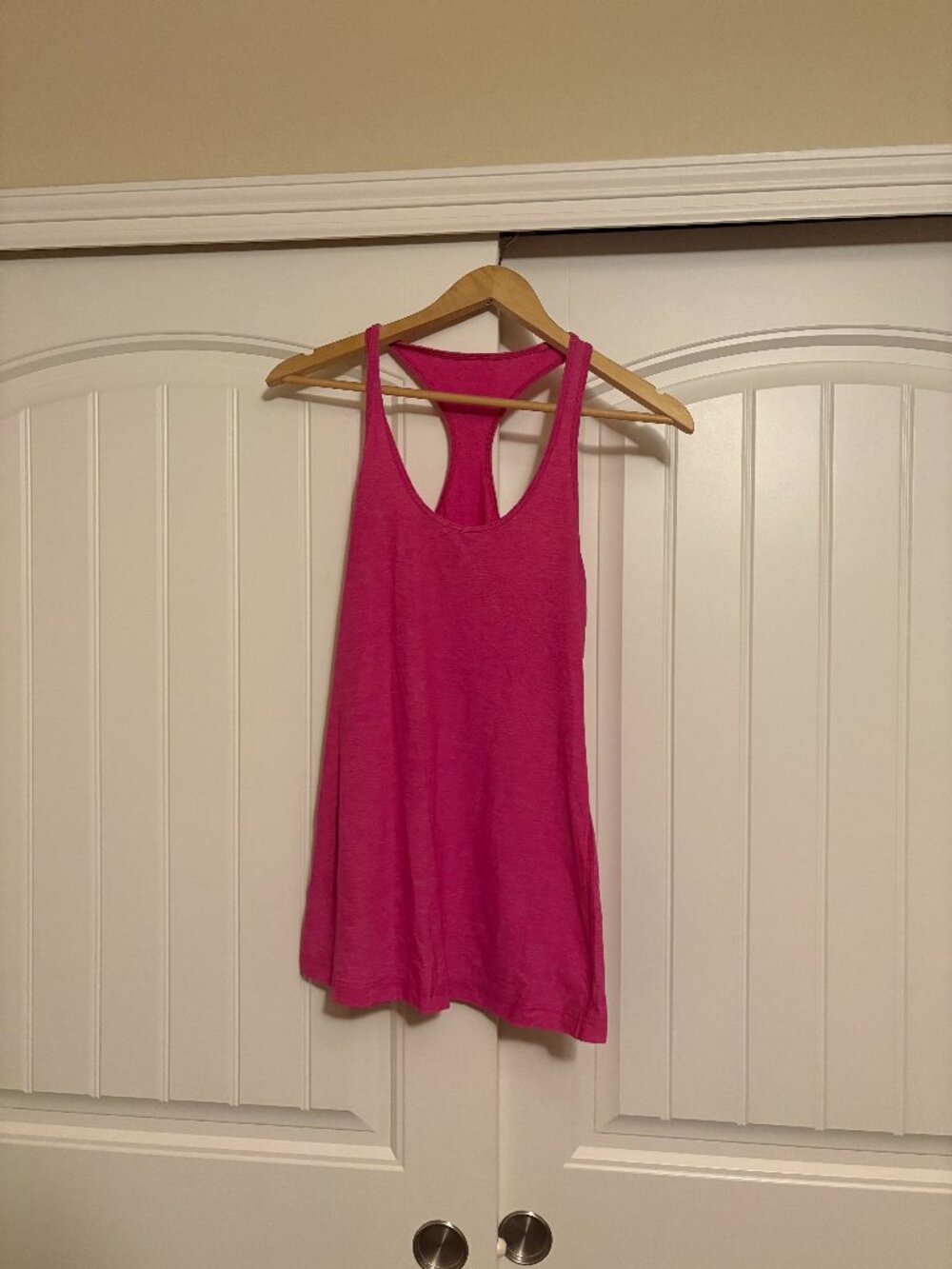Lululemon Racerback Tank Top Estimated Size 4 Marled Pink Lightweight Oversized